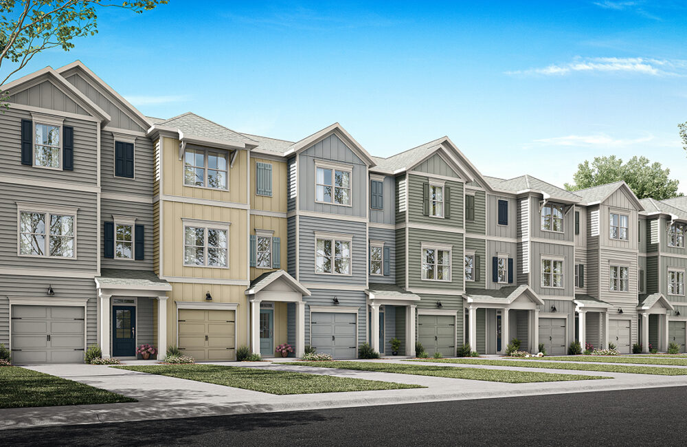 new townhome community, Seagate at Clara